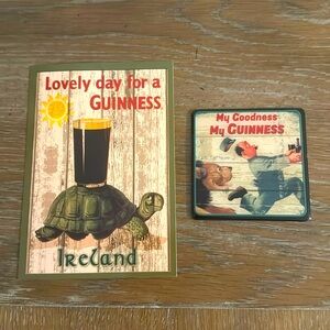 Guinness Magnet & Postcard New